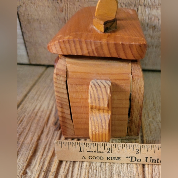 Artisan Woodworking Flowered Box - Picture 2 of 8